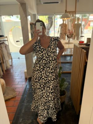 Vestido Largo Estampado |4807